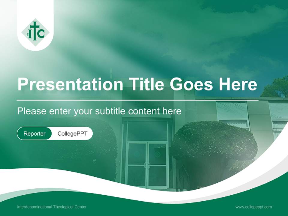 Interdenominational Theological Center Lecture Sharing and Networking Event PPT Template4:3 ratio PPT effect preview image4