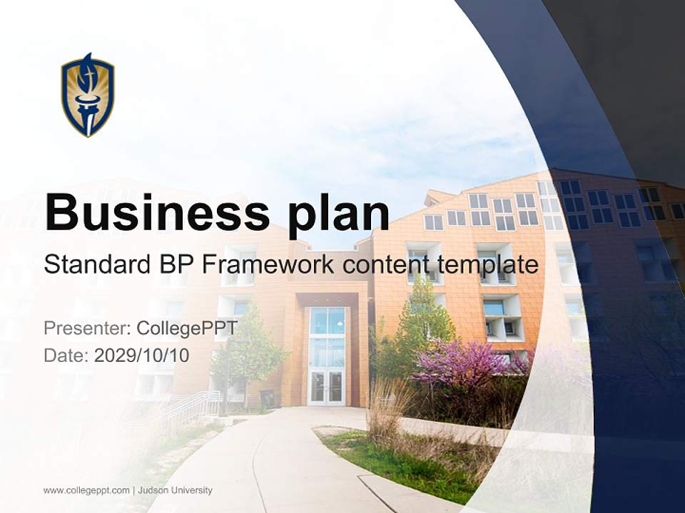 Judson University Competition/Entrepreneurship Contest PPT Template4:3 ratio PPT effect preview image9