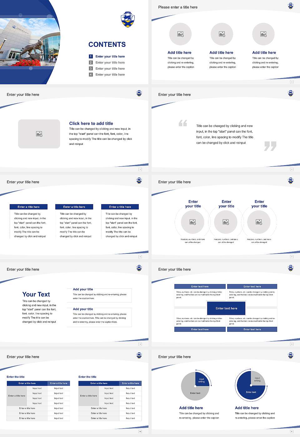 Johnson & Wales University-North Miami Course/Courseware Creation PPT Template16:9 ratio PPT effect preview image2