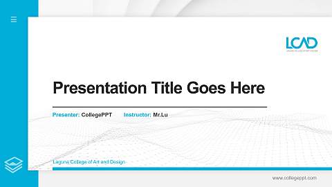 Laguna College of Art and Design Thesis Proposal/Graduation Defense PPT Template