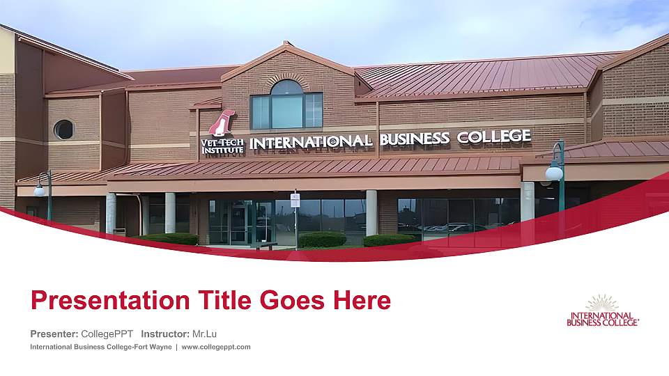 International Business College-Fort Wayne Course/Courseware Creation PPT Template16:9 ratio PPT effect preview image