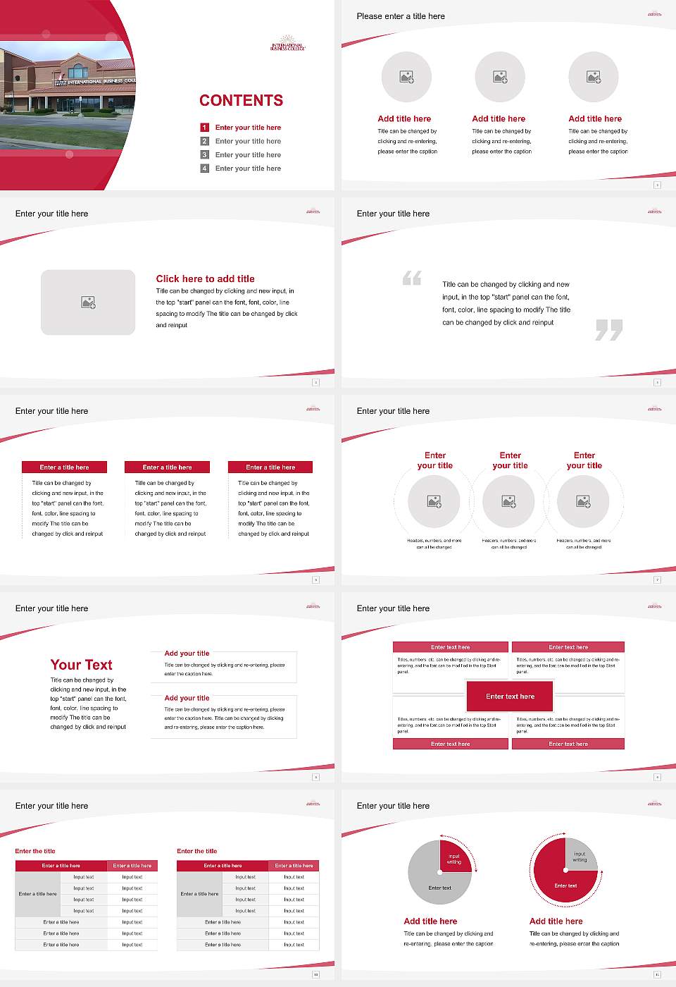 International Business College-Fort Wayne Course/Courseware Creation PPT Template16:9 ratio PPT effect preview image2