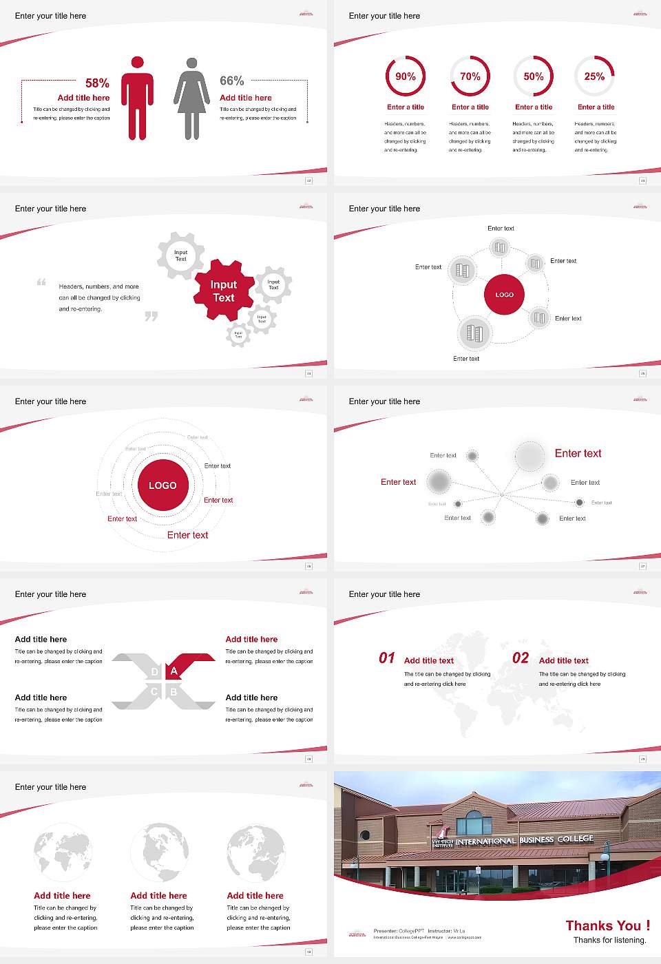 International Business College-Fort Wayne Course/Courseware Creation PPT Template16:9 ratio PPT effect preview image4