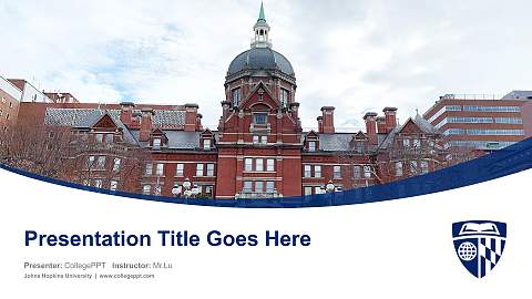 Johns Hopkins University Course/Courseware Creation PPT Template