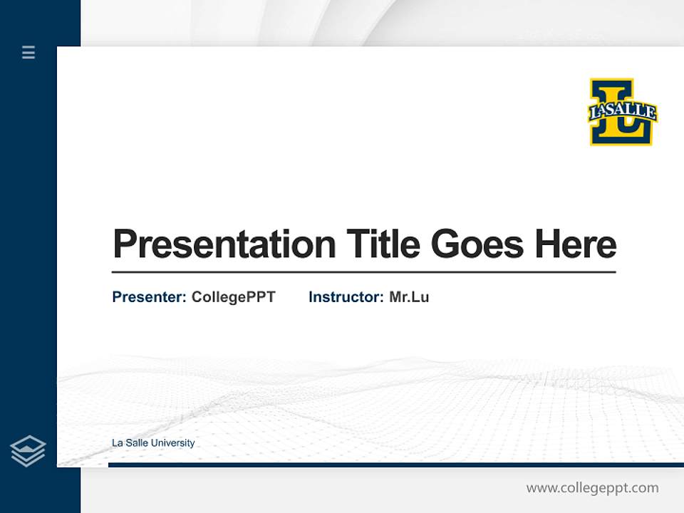 La Salle University Thesis Proposal/Graduation Defense PPT Template4:3 ratio PPT effect preview image5