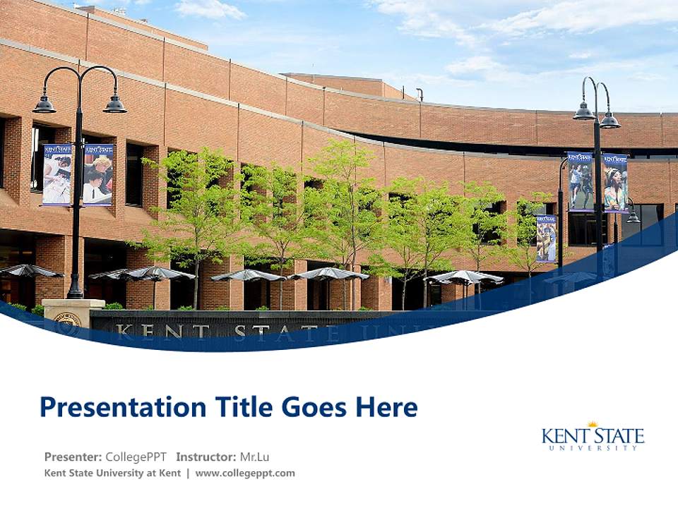 Kent State University at Kent Course/Courseware Creation PPT Template4:3 ratio PPT effect preview image5
