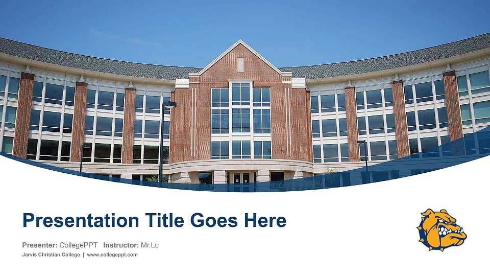 Jarvis Christian College Course/Courseware Creation PPT Template16:9 ratio PPT effect preview image1