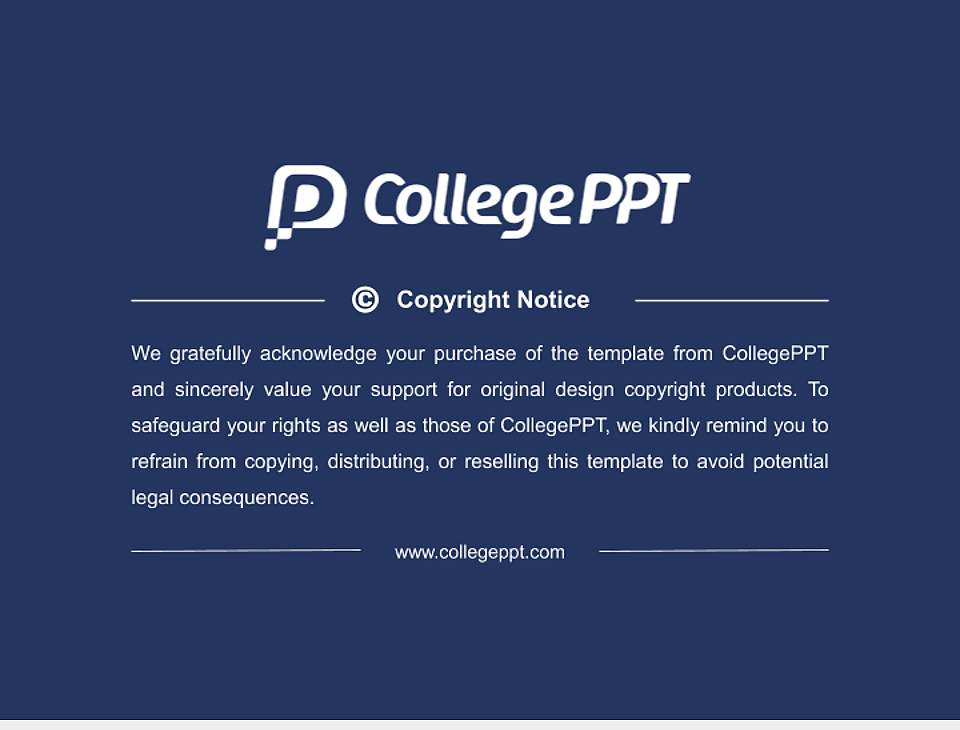 Keystone College Thesis Proposal/Graduation Defense PPT Template4:3 ratio PPT effect preview image5