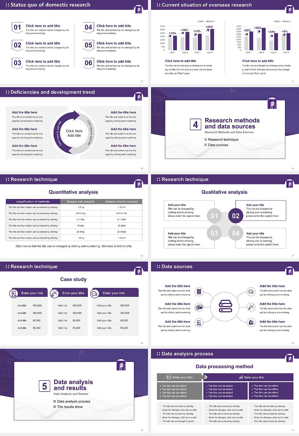 Knox College Graduation Thesis Defense PPT Template16:9 ratio PPT effect preview image4