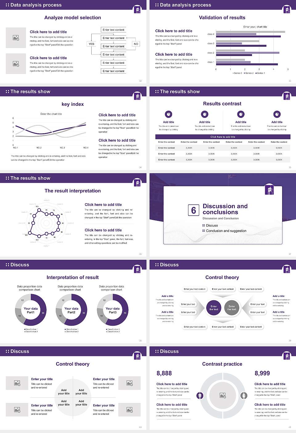 Knox College Graduation Thesis Defense PPT Template16:9 ratio PPT effect preview image5