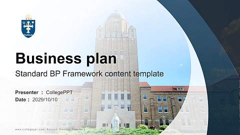 Kenrick Glennon Seminary Competition/Entrepreneurship Contest PPT Template