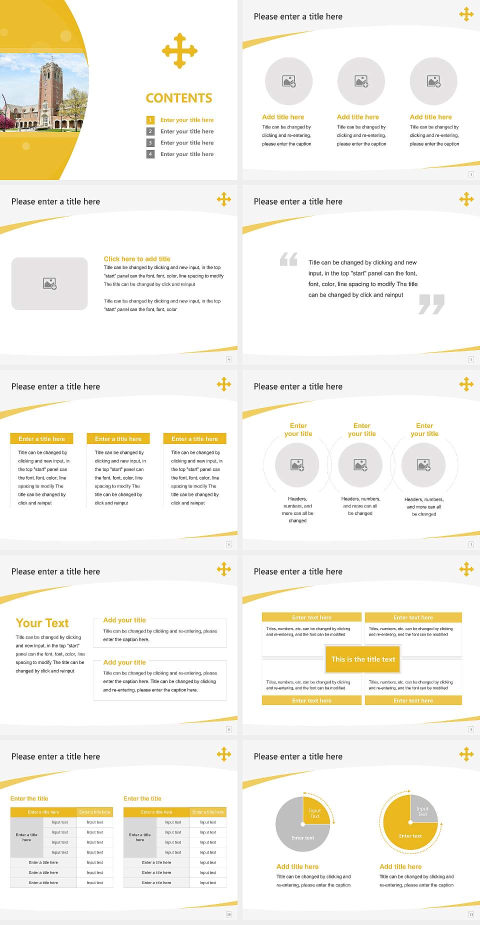 John Carroll University Course/Courseware Creation PPT Template4:3 ratio PPT effect preview image2