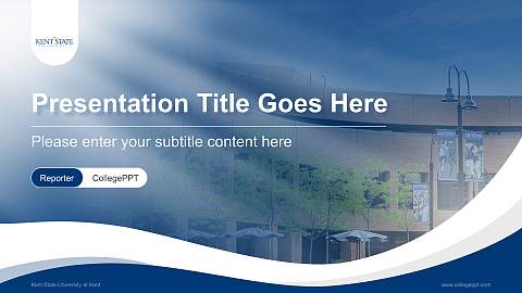 Kent State University at Kent Lecture Sharing and Networking Event PPT Template