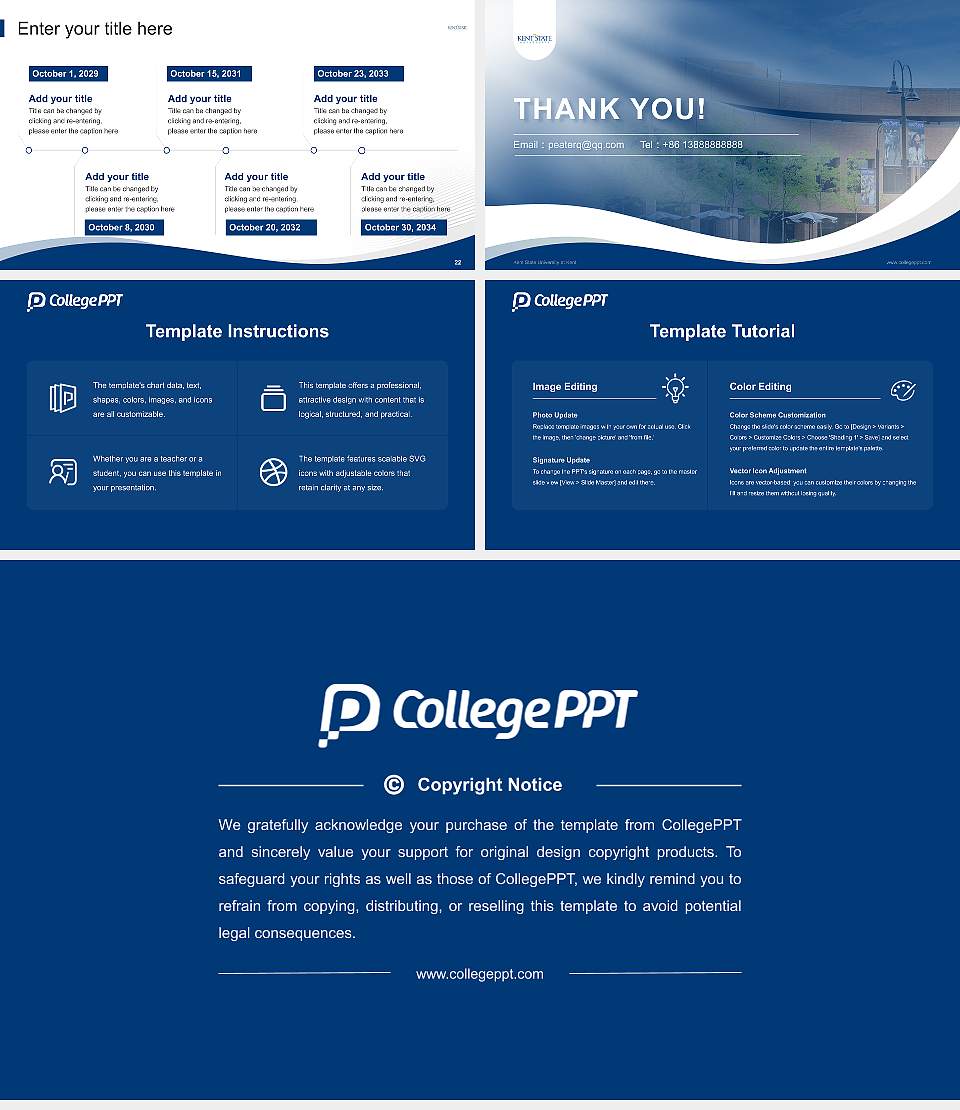 Kent State University at Kent Lecture Sharing and Networking Event PPT Template16:9 ratio PPT effect preview image4