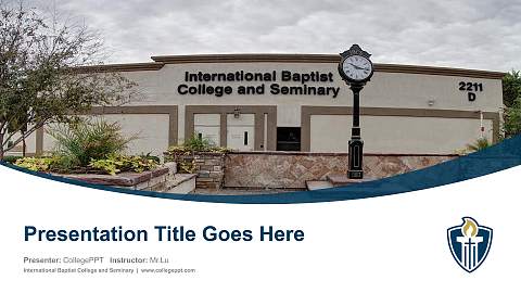 International Baptist College and Seminary Course/Courseware Creation PPT Template