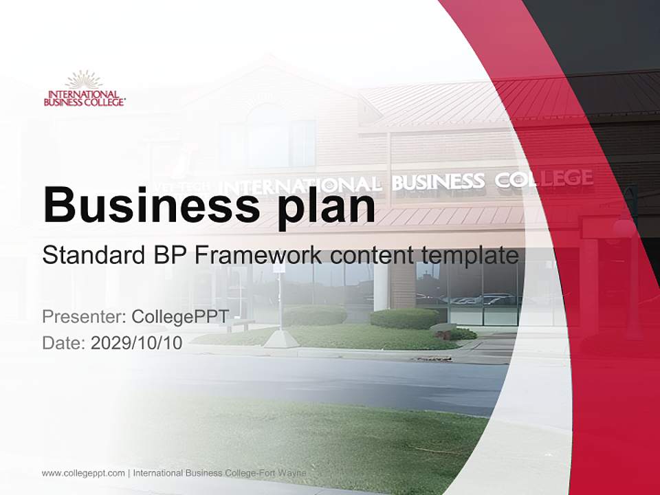 International Business College-Fort Wayne Competition/Entrepreneurship Contest PPT Template4:3 ratio PPT effect preview image9