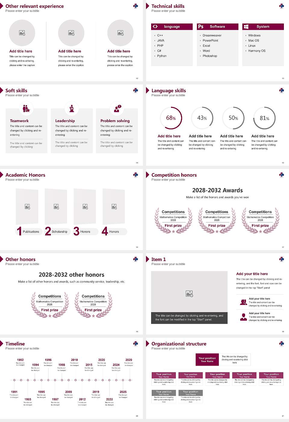 Lakeview College of Nursing Resume PPT Template16:9 ratio PPT effect preview image3