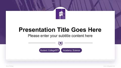 Knox College National Scholarship Defense PPT Template