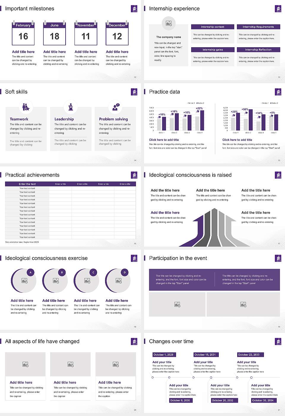 Knox College National Scholarship Defense PPT Template16:9 ratio PPT effect preview image3