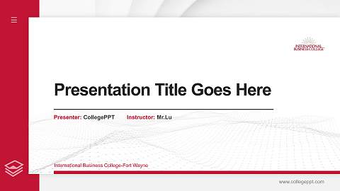 International Business College-Fort Wayne Thesis Proposal/Graduation Defense PPT Template
