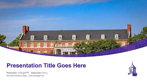 Kentucky Wesleyan College Course/Courseware Creation PPT Template