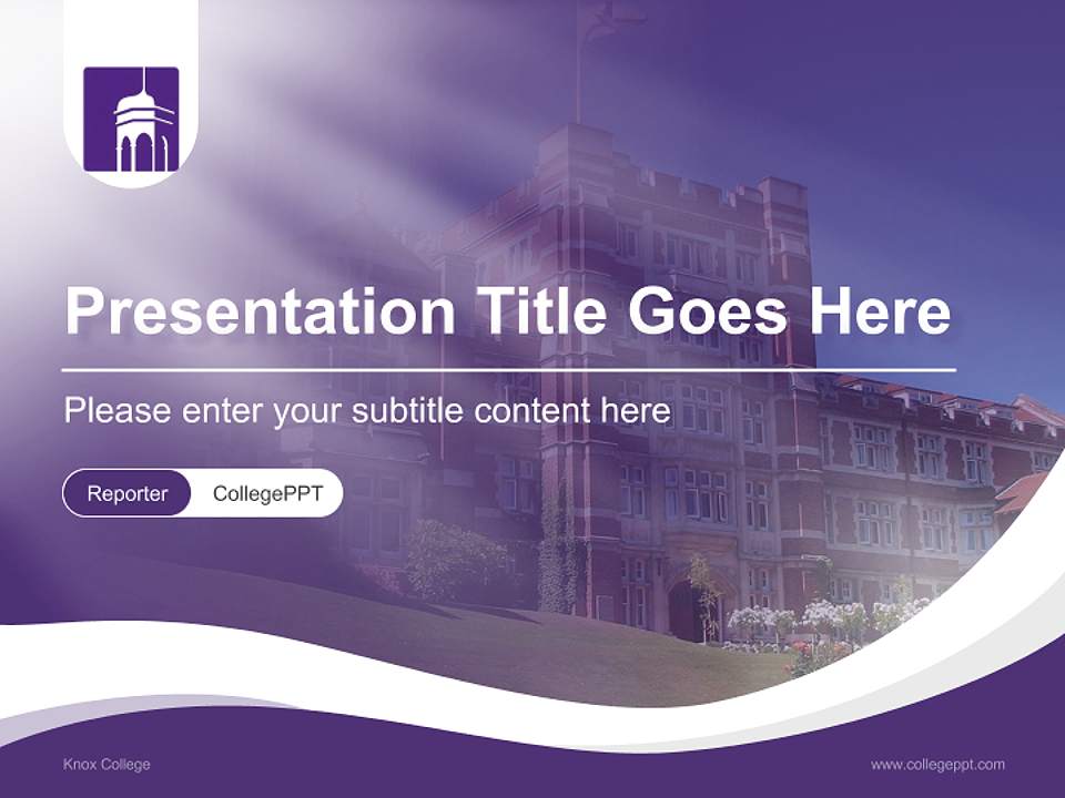 Knox College Lecture Sharing and Networking Event PPT Template4:3 ratio PPT effect preview image4