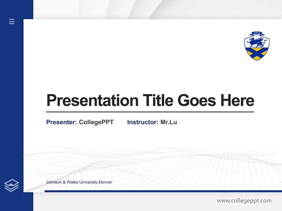 Johnson & Wales University-Denver Thesis Proposal/Graduation Defense PPT Template4:3 ratio PPT effect preview image5