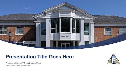 Juniata College Course/Courseware Creation PPT Template
