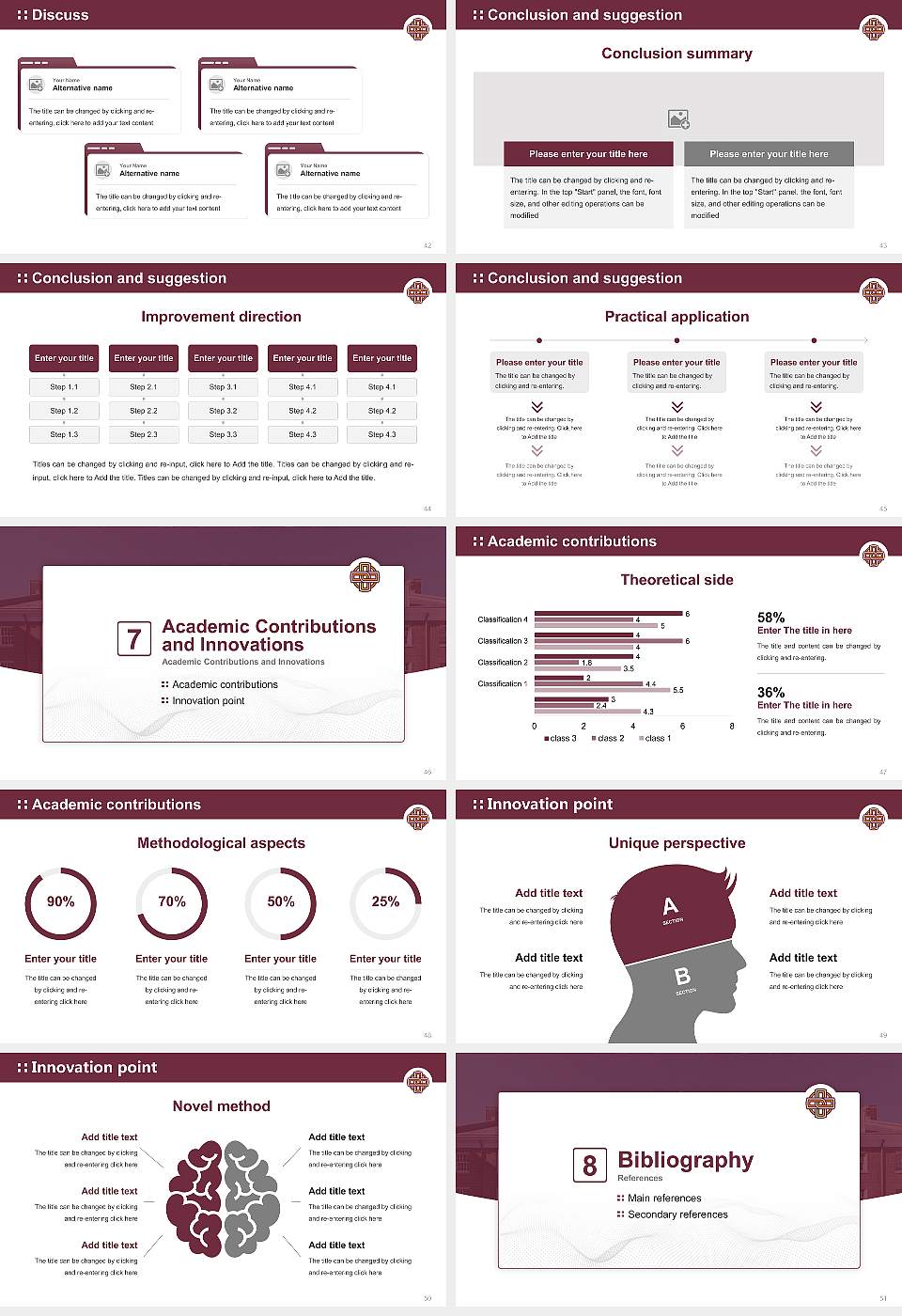 Iona College Graduation Thesis Defense PPT Template16:9 ratio PPT effect preview image6