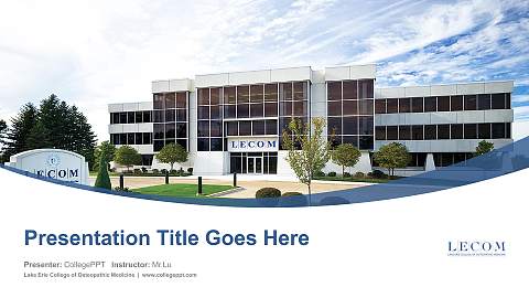 Lake Erie College of Osteopathic Medicine Course/Courseware Creation PPT Template