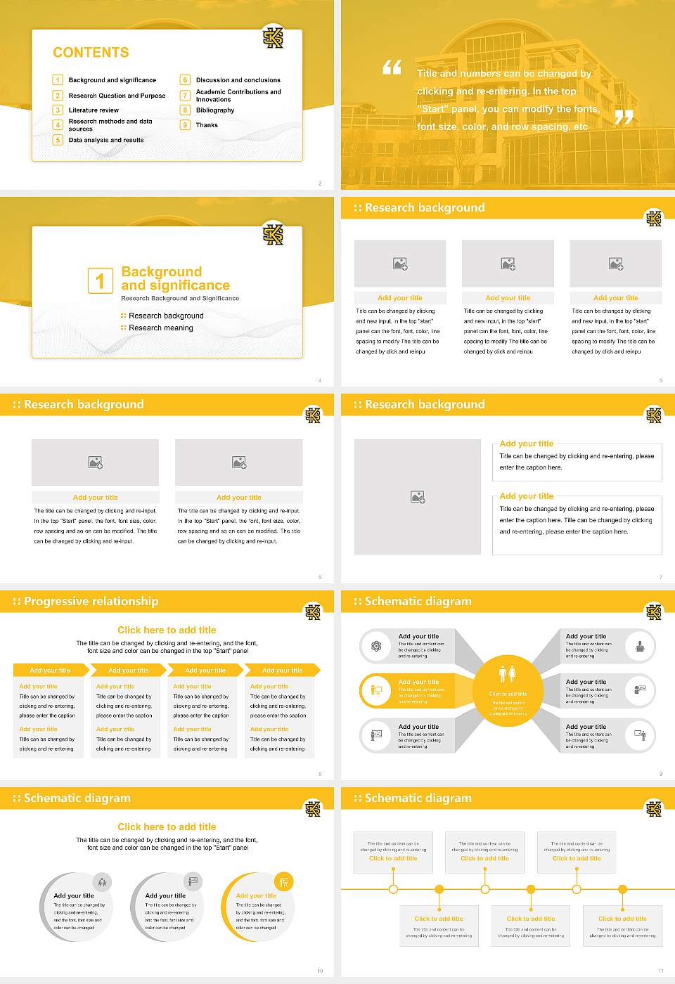 Kennesaw State University Graduation Thesis Defense PPT Template16:9 ratio PPT effect preview image2