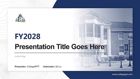 Juniata College Academic Presentation/Research Findings Report PPT Template