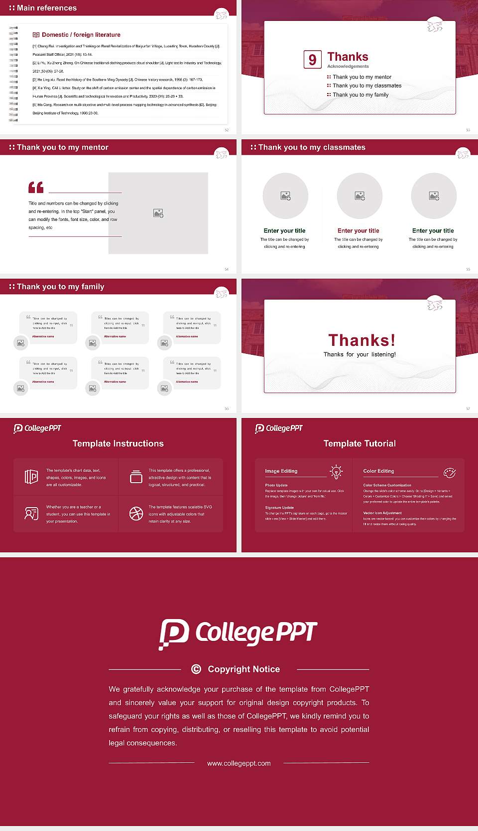 Jung Tao School of Classical Chinese Medicine Graduation Thesis Defense PPT Template16:9 ratio PPT effect preview image7
