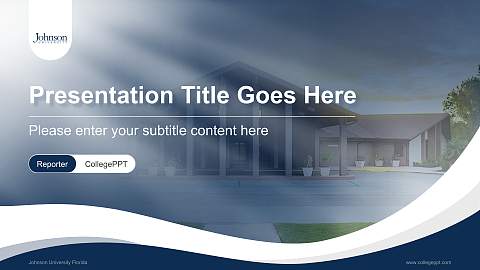 Johnson University Florida Lecture Sharing and Networking Event PPT Template