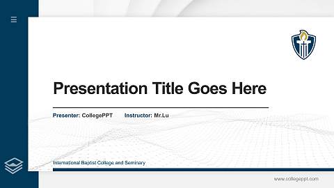 International Baptist College and Seminary Thesis Proposal/Graduation Defense PPT Template