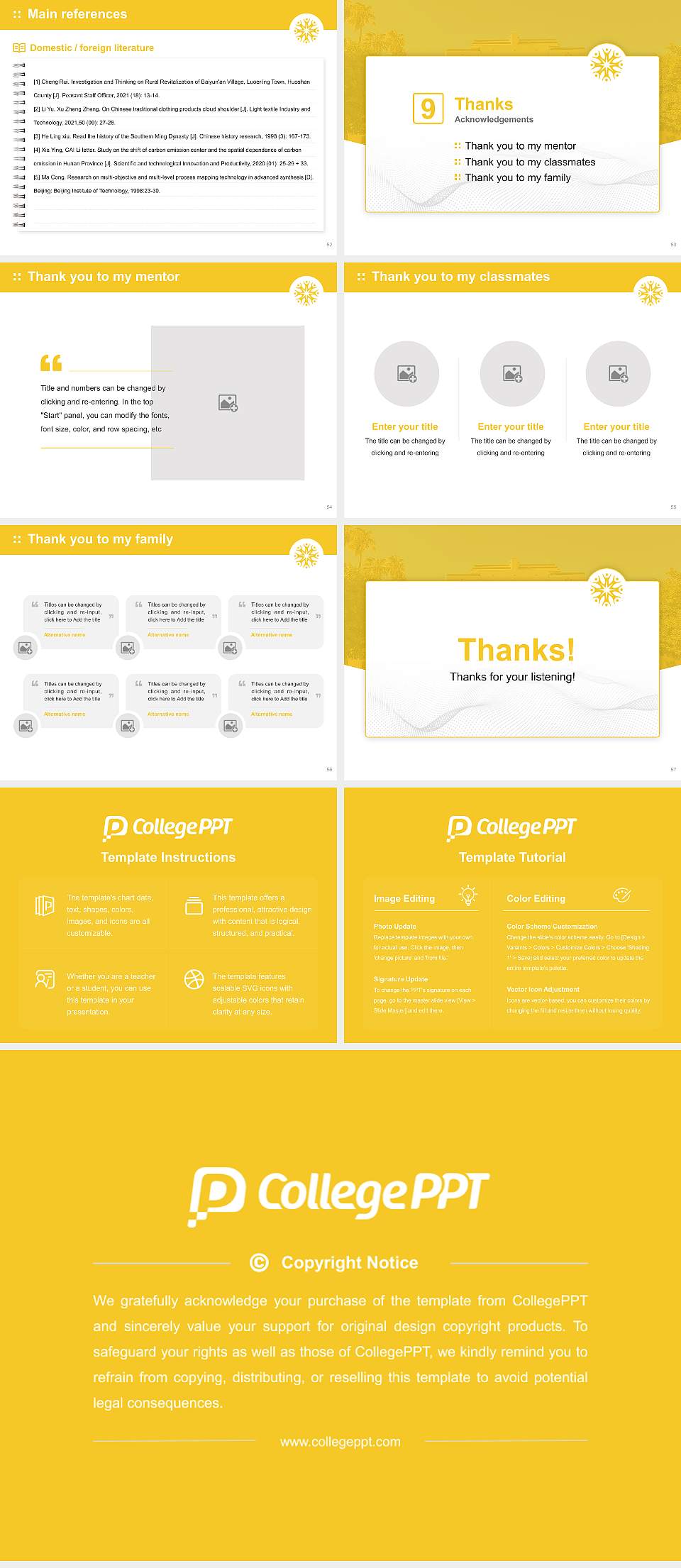 La Sierra University Graduation Thesis Defense PPT Template4:3 ratio PPT effect preview image7