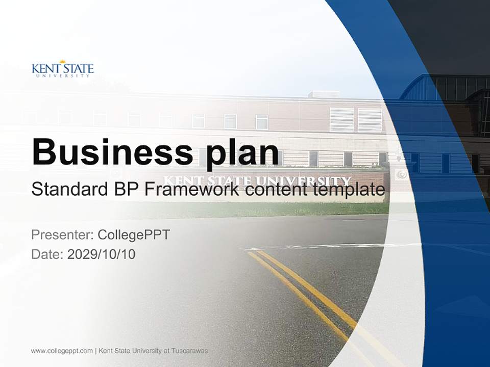 Kent State University at Tuscarawas Competition/Entrepreneurship Contest PPT Template4:3 ratio PPT effect preview image9