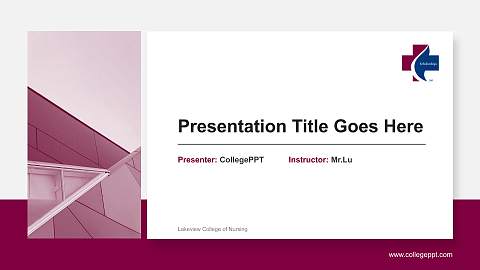 Lakeview College of Nursing General Purpose PPT Template