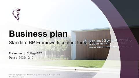 Kansas City University of Medicine and Biosciences-Joplin Competition/Entrepreneurship Contest PPT Template