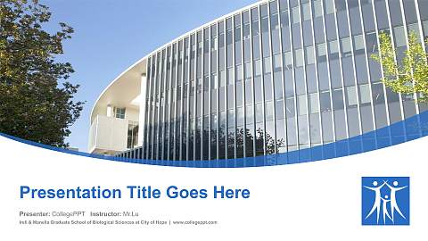 Irell & Manella Graduate School of Biological Sciences at City of Hope Course/Courseware Creation PPT Template