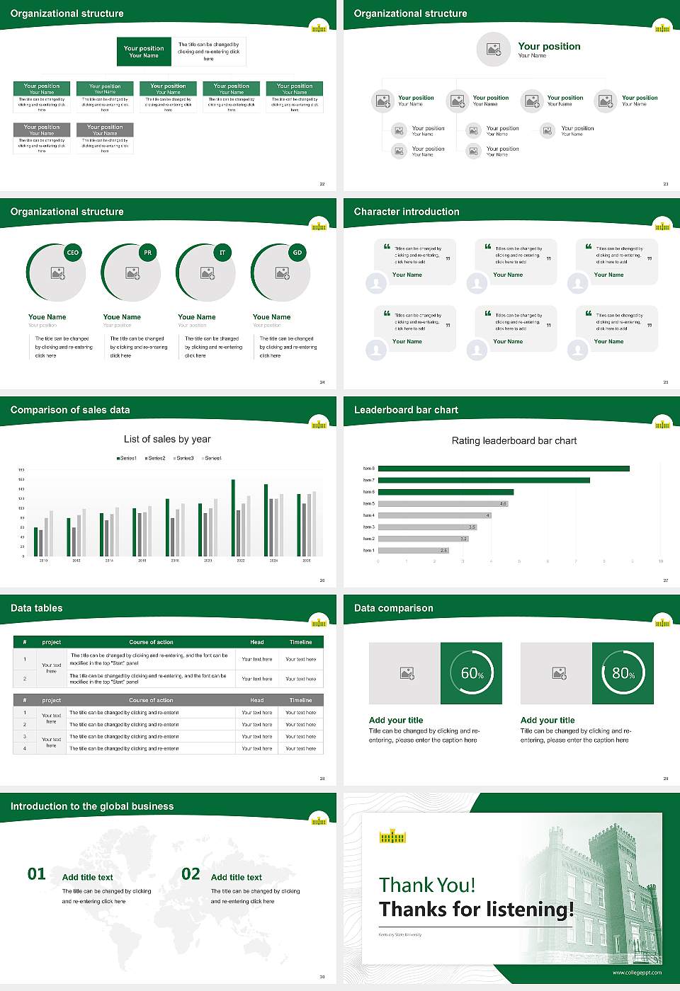 Kentucky State University Academic Presentation/Research Findings Report PPT Template16:9 ratio PPT effect preview image4