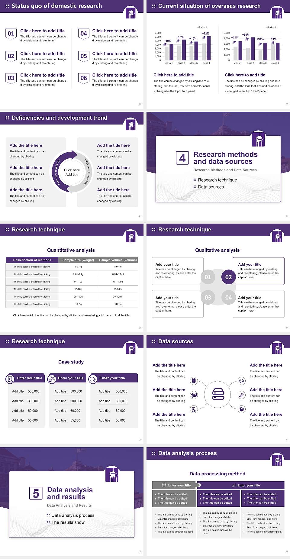 Knox College Graduation Thesis Defense PPT Template4:3 ratio PPT effect preview image4