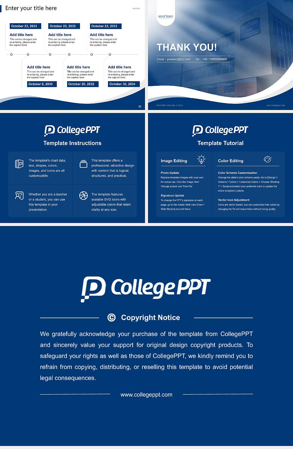 Kent State University at Stark Lecture Sharing and Networking Event PPT Template4:3 ratio PPT effect preview image4