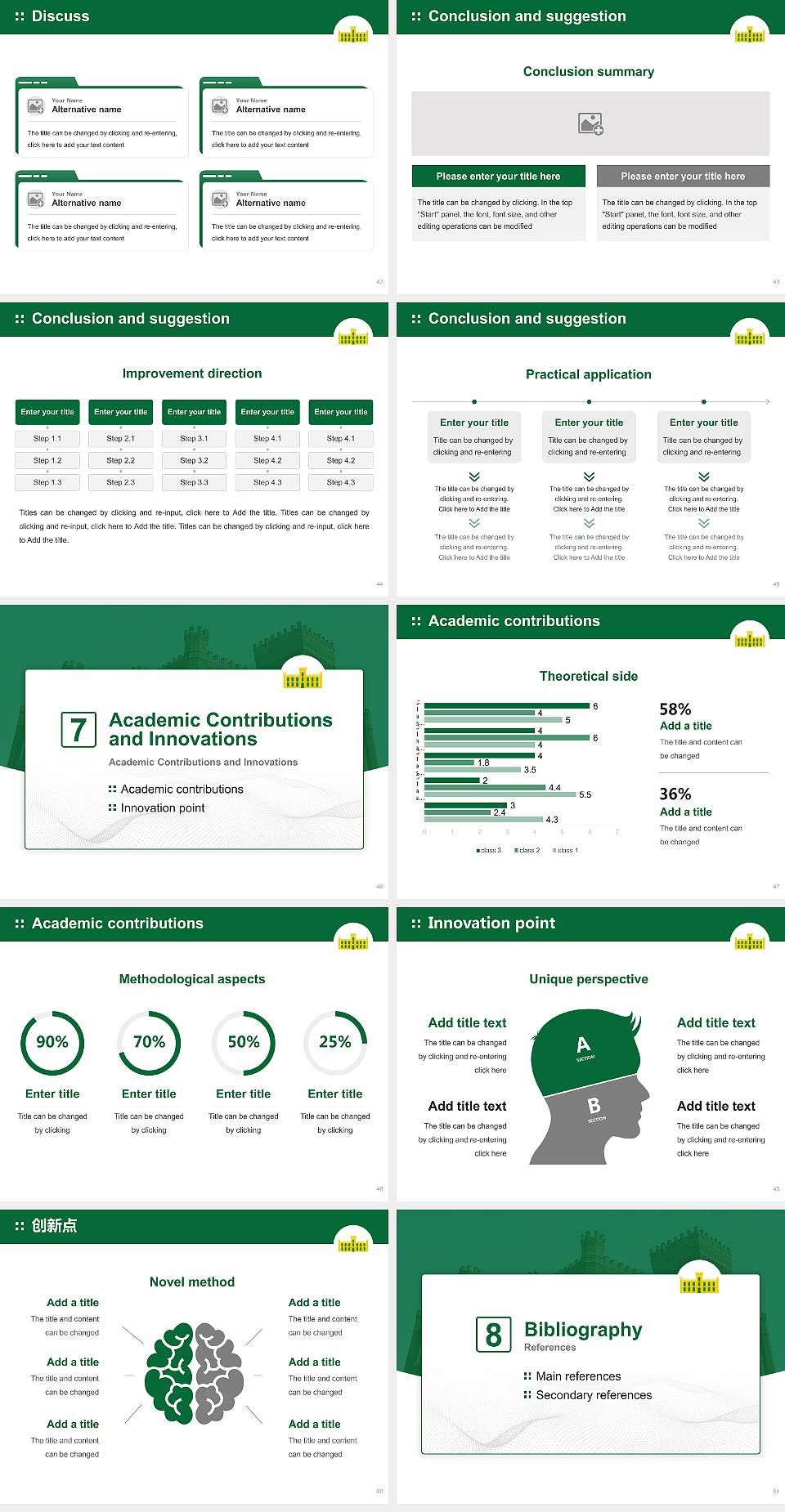 Kentucky State University Graduation Thesis Defense PPT Template4:3 ratio PPT effect preview image6