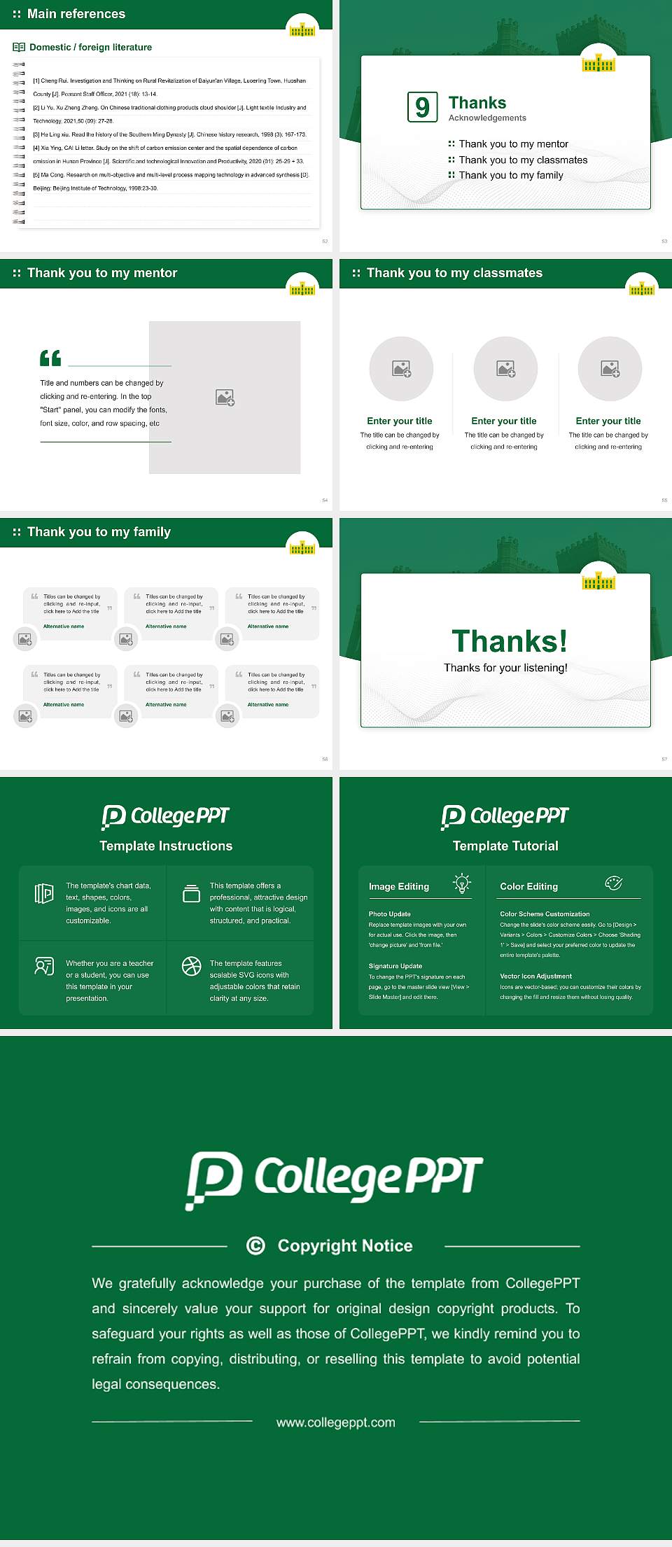 Kentucky State University Graduation Thesis Defense PPT Template4:3 ratio PPT effect preview image7
