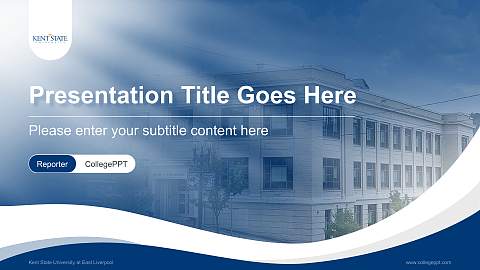 Kent State University at East Liverpool Lecture Sharing and Networking Event PPT Template