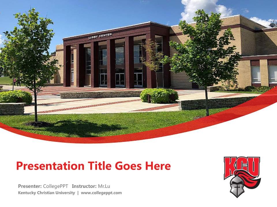 Kentucky Christian University Course/Courseware Creation PPT Template4:3 ratio PPT effect preview image5