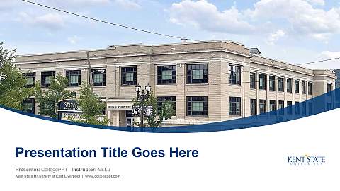 Kent State University at East Liverpool Course/Courseware Creation PPT Template