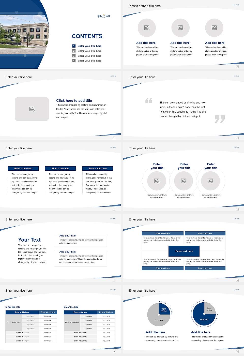 Kent State University at East Liverpool Course/Courseware Creation PPT Template16:9 ratio PPT effect preview image2