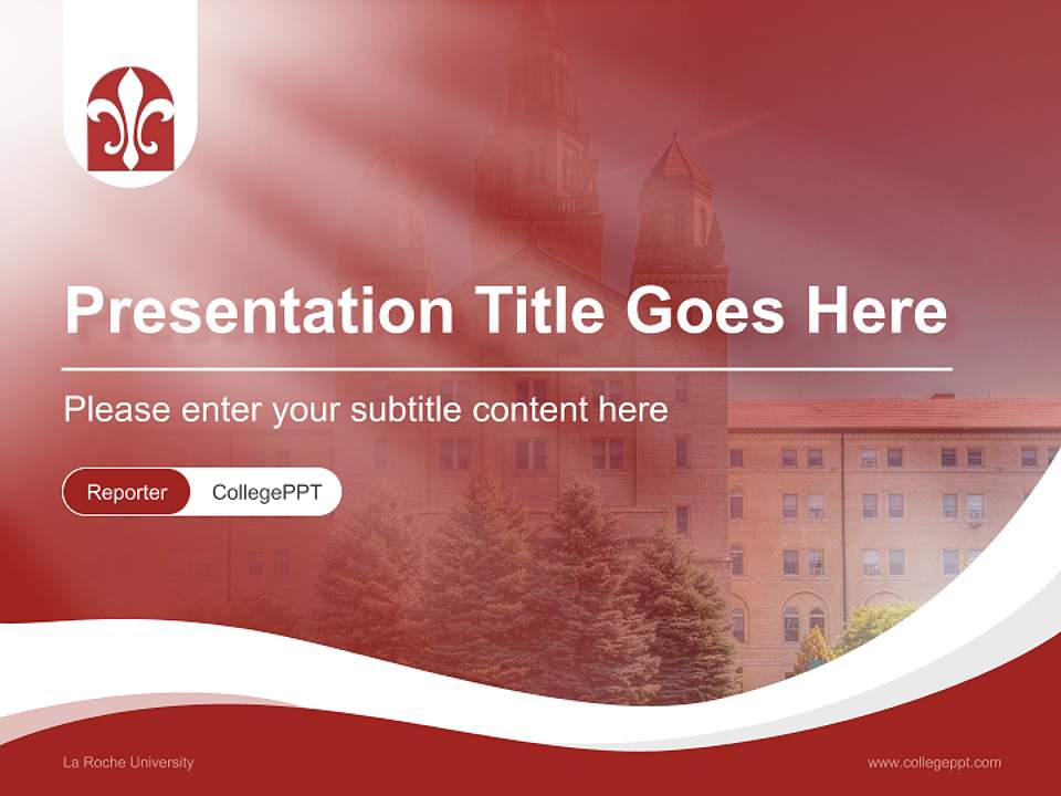 La Roche University Lecture Sharing and Networking Event PPT Template4:3 ratio PPT effect preview image4